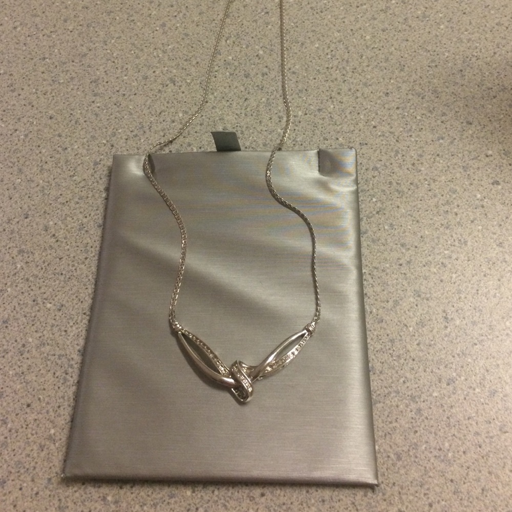 Sterling silver matching necklace and earrings
