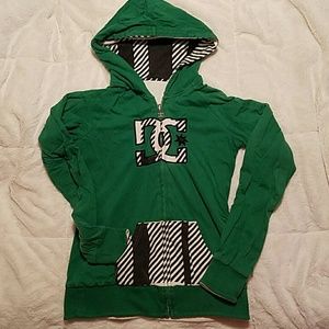 Reversible DC jacket with hood