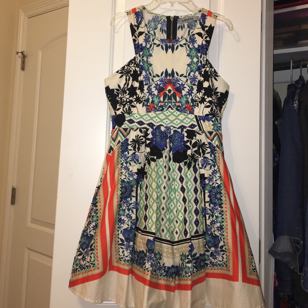 •FINAL SALE•Aztec/Floral Print Pouf Dress•