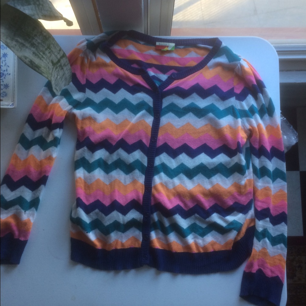 Modcloth XL Happy Bright Cardigan