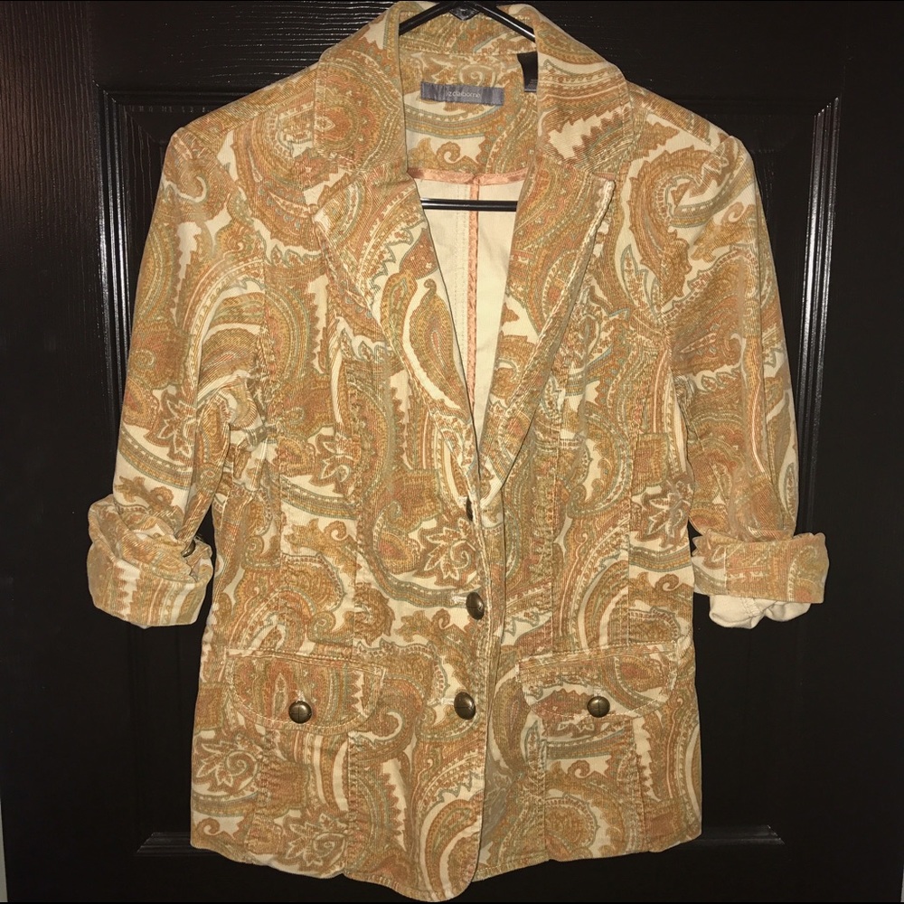 Vintage Paisley cord blazer (70s inspired)