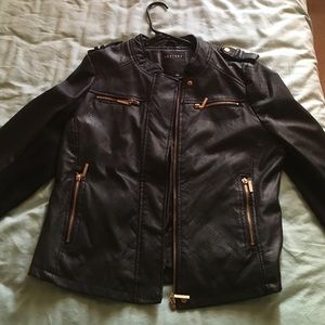 Faux leather jacket