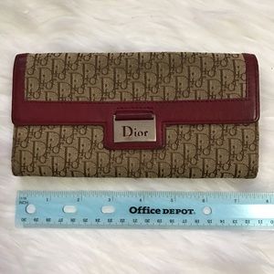 Christian Dior CD Diorissimo logo monogram wallet