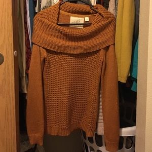 Anthropologie off the shoulder sweater