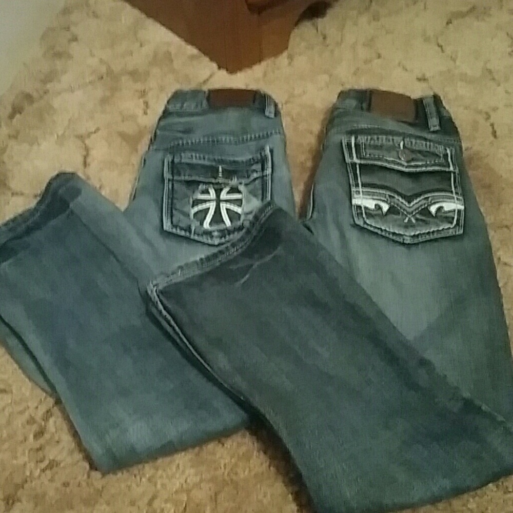 Boy's size 12 jeans boot cut slim