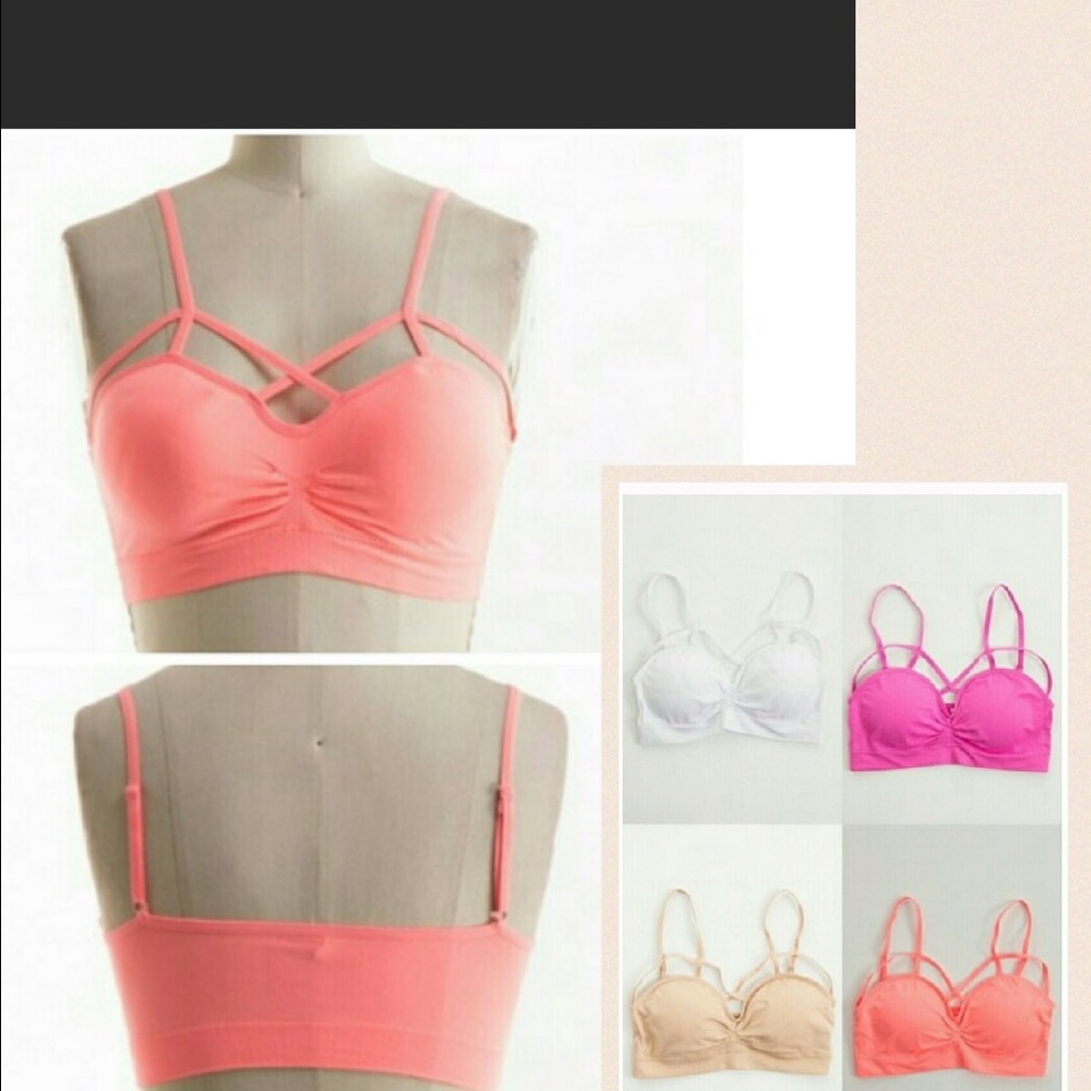 β£οΈβ£οΈSTRAPPY SEAMLESS BRALETTE! Cute Bra!π - Picture 3 of 4