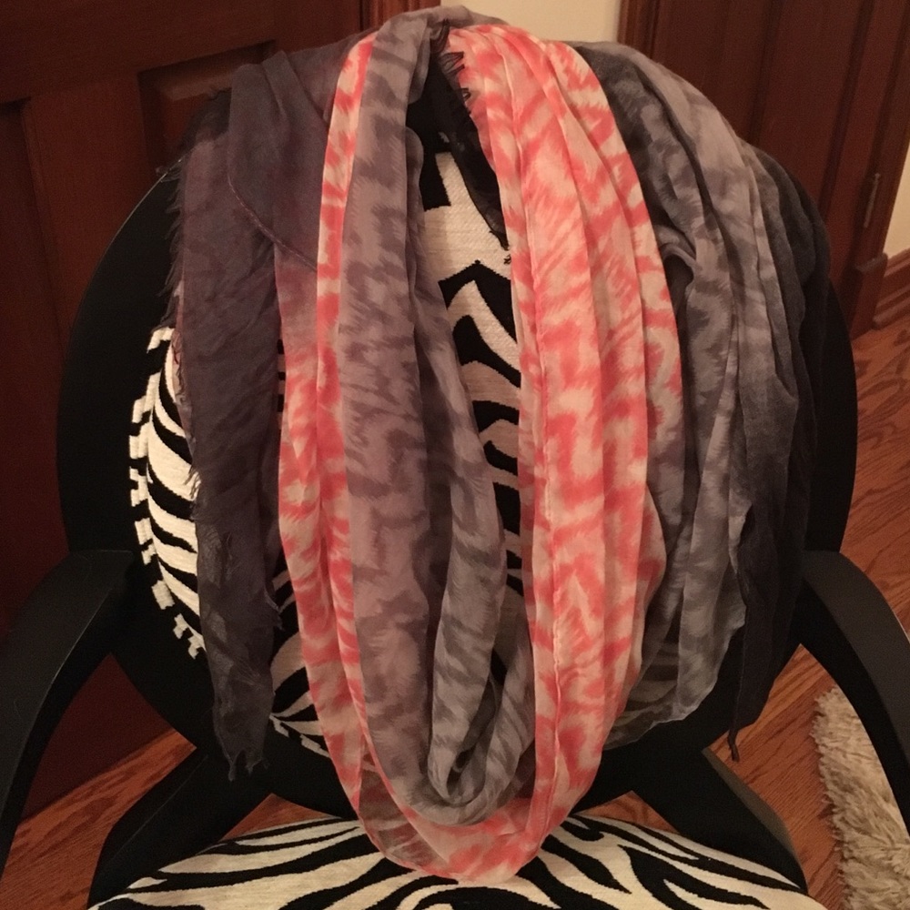 Multi-colored zebra print scarf