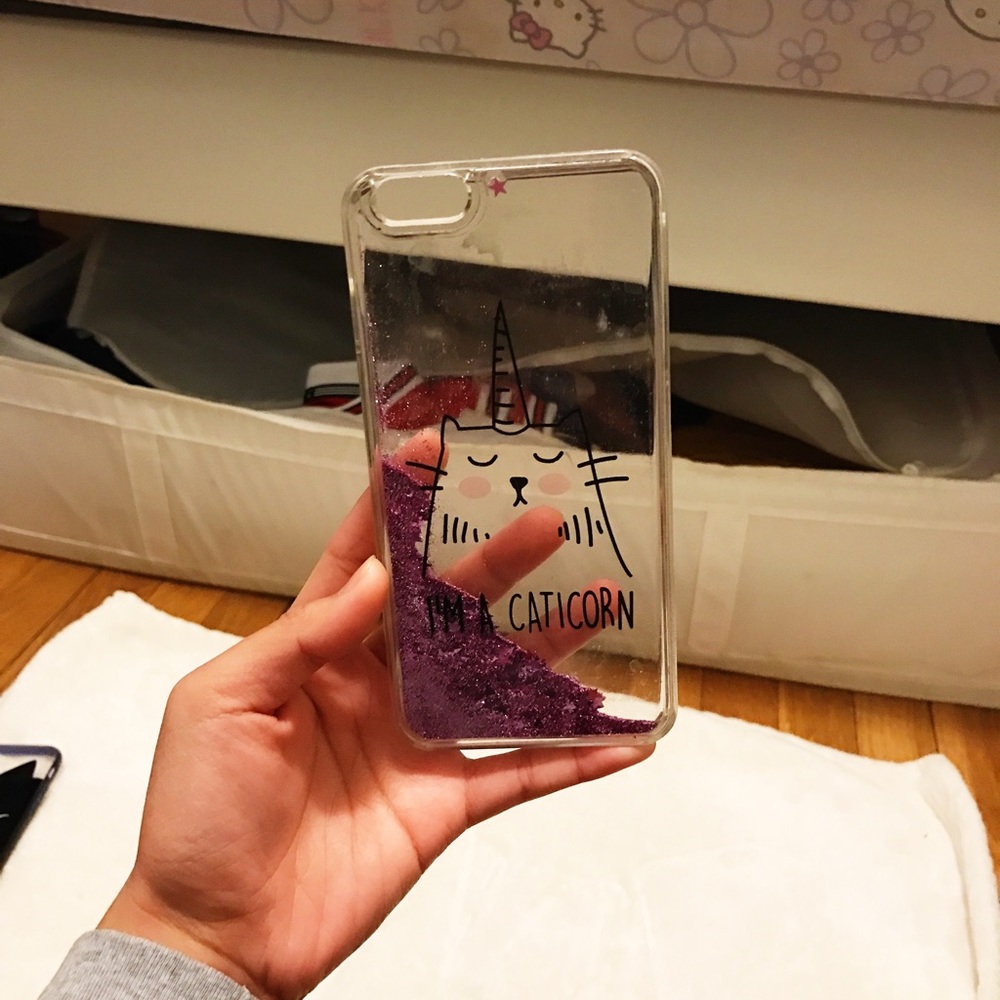 caticorn glitter iPhone 6 Plus case