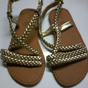 Gap Gold braided  warrior sandals