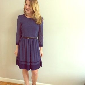Beige by ECI long-sleeved Blue/navy dress