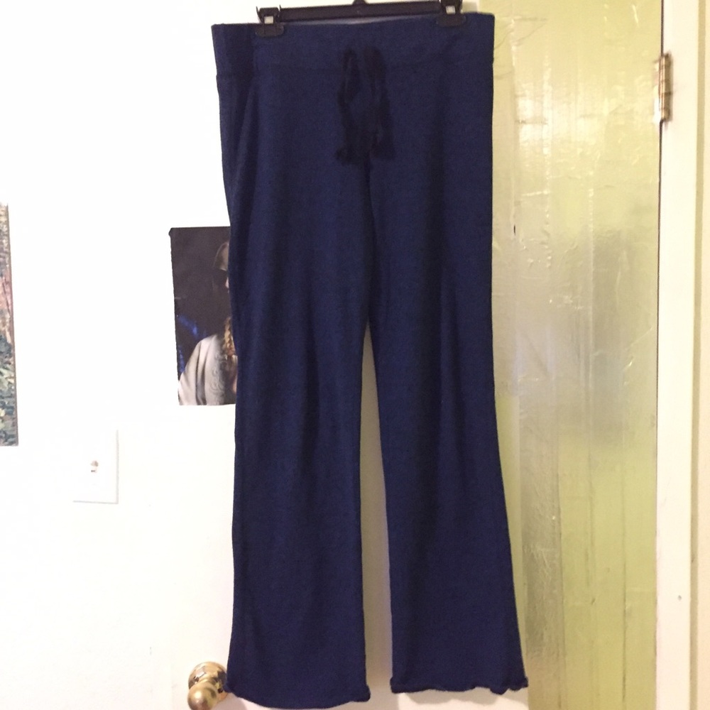 Blue bootcut sweatpants