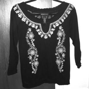 Stunning gold embroidered shirt