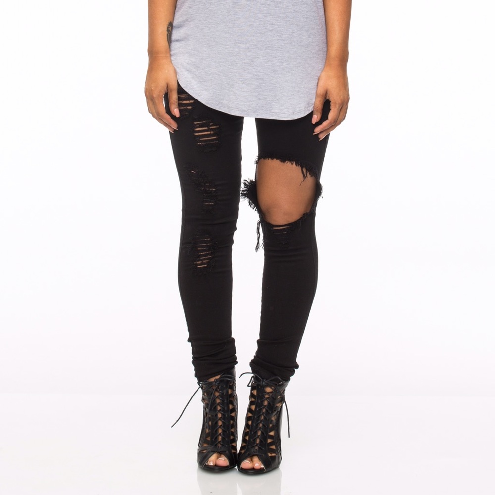 Destroyed Black Jean