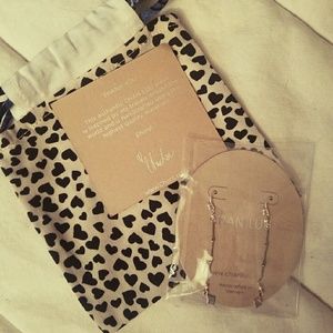 Indian Bead Linear Drop Earrings