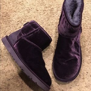 SOLD! VELVET classic mini UGG boots!