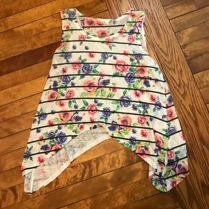 Coachella style asymmetric boutique tank