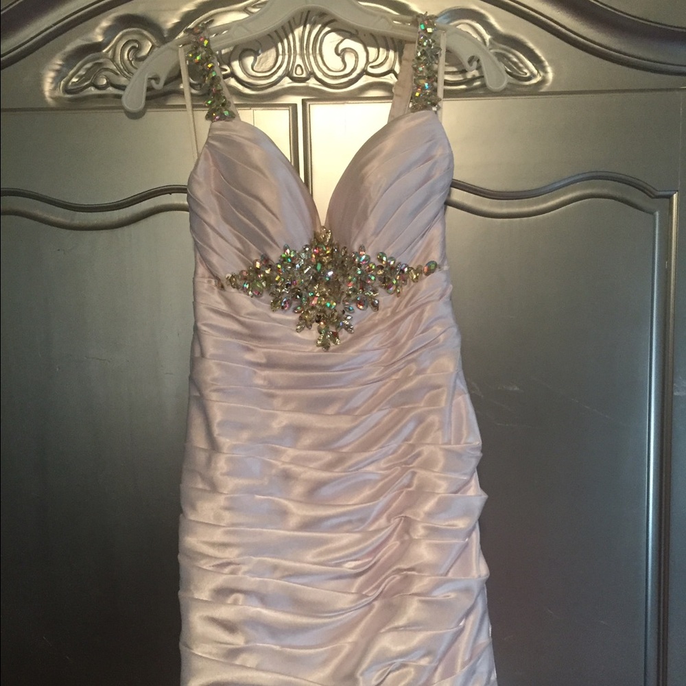 White formal dress