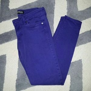 Express purple skinny jeans sz 4