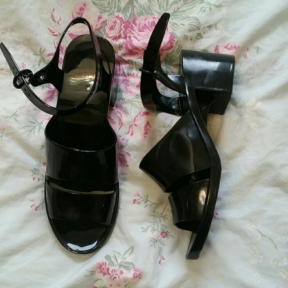 American Apparel classic Jelly Heel PVC sandal NEW - Picture 2 of 4