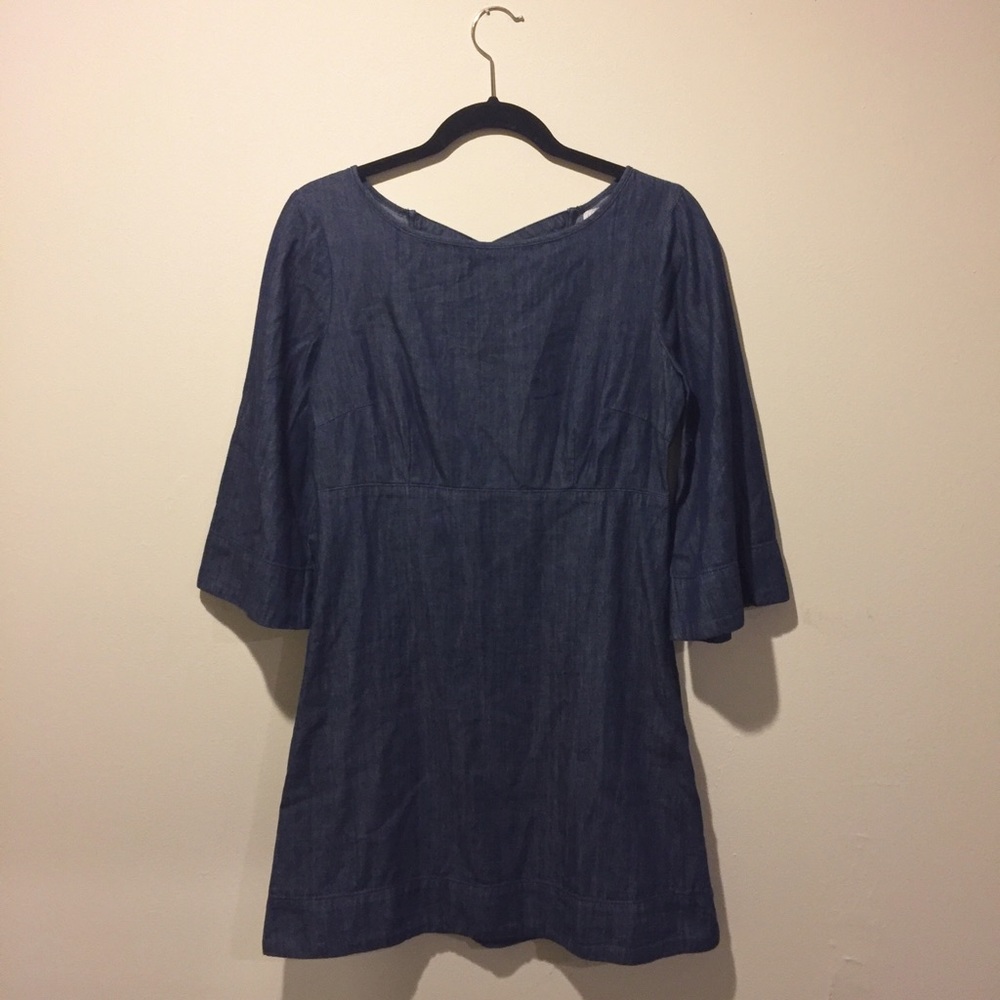 Urban Outfitters Dark denim fence back dress