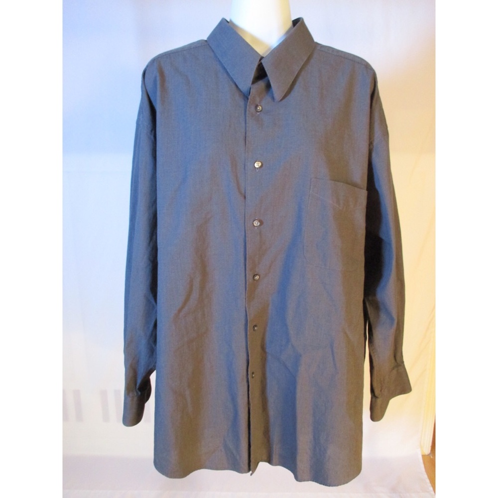Mens Collar Long Sleeve Button Down Shirt