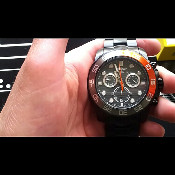 NWT $900 Invicta  Gunmetal Stainless Men's Watch - Picture 2 of 4