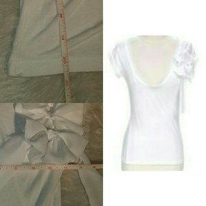 Mango Sheer blouse, eyelash details