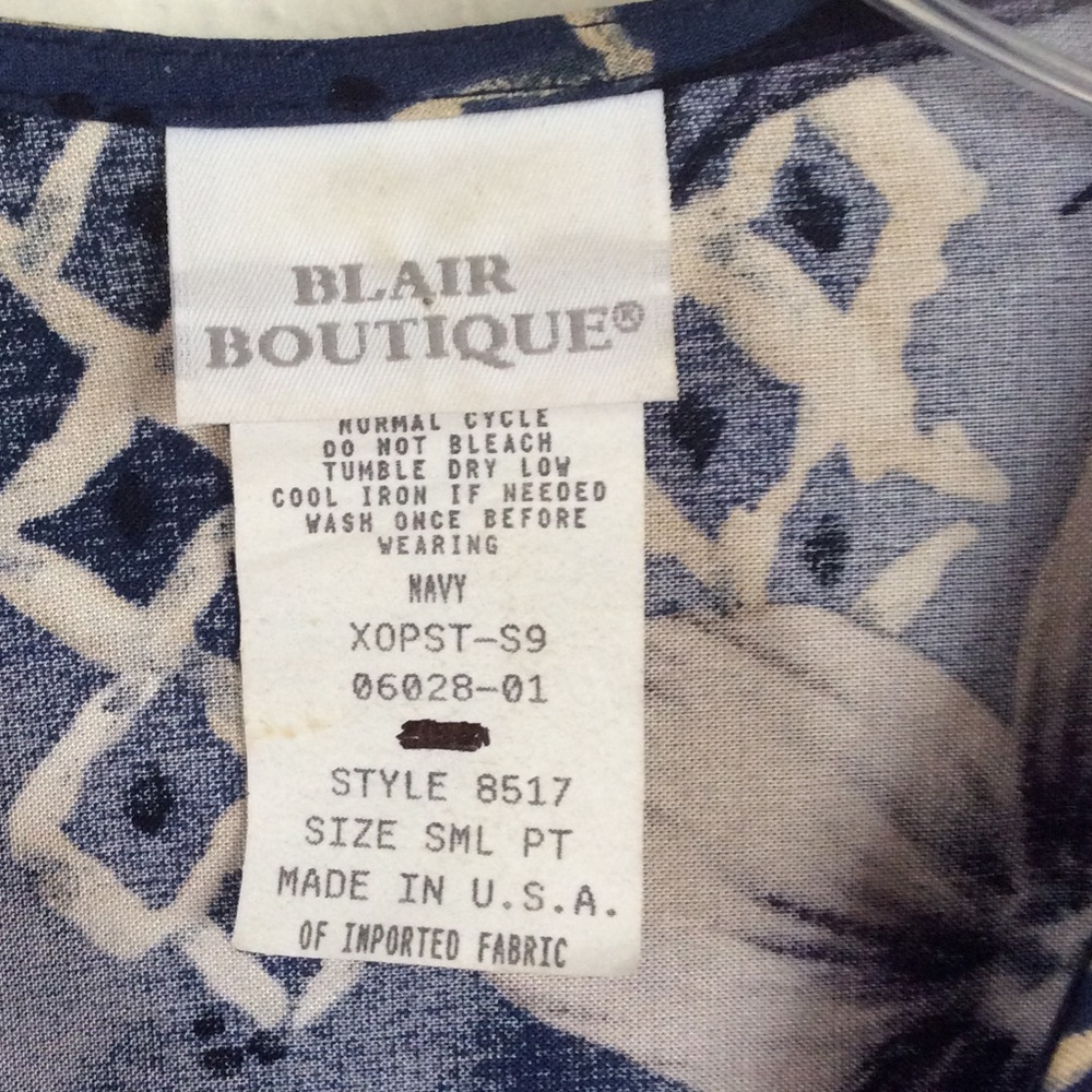 WOMENS BLAIR BOUTIQUE TOP, SIZE SM PT - Picture 2 of 4