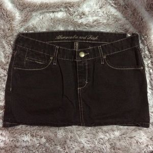 New Abercrombie and Fitch dark brown mini skirt