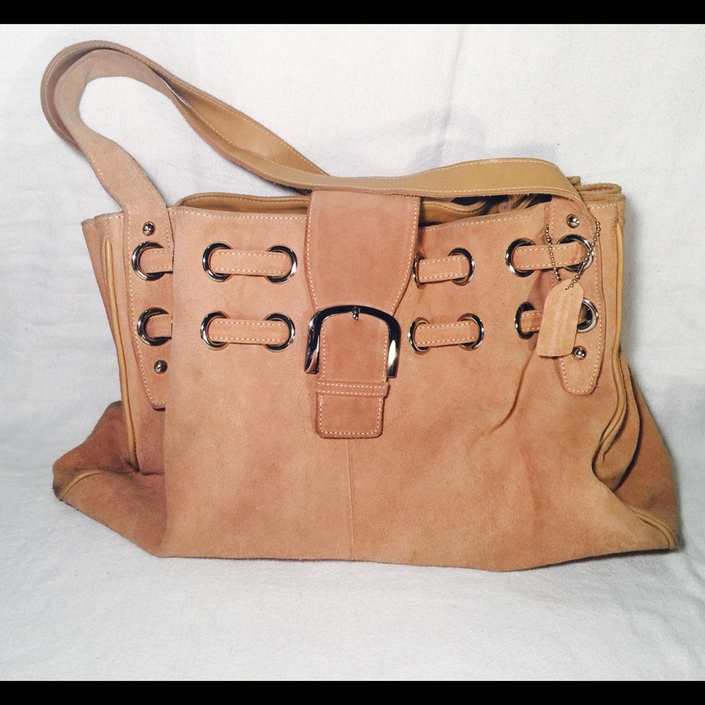 ANA a new approach suede leather tote