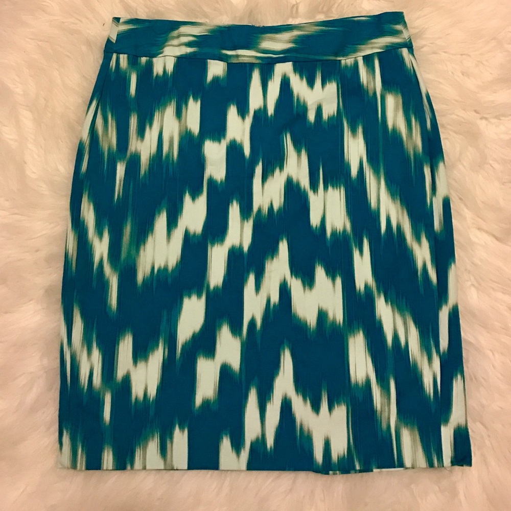 Teal and white skirt (6) - Banana Republic