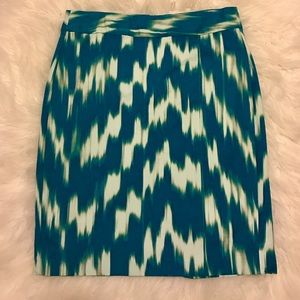 Teal and white skirt (6) - Banana Republic