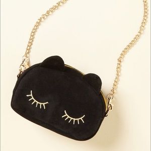 Lovely and Lush black Kitty bag by ModCloth. NWOT