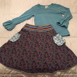 Matilda Jane Paint by Numbers skirt and top