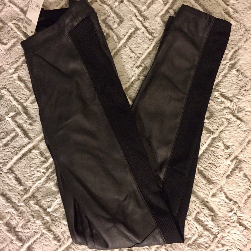 H&M Faux leather pants