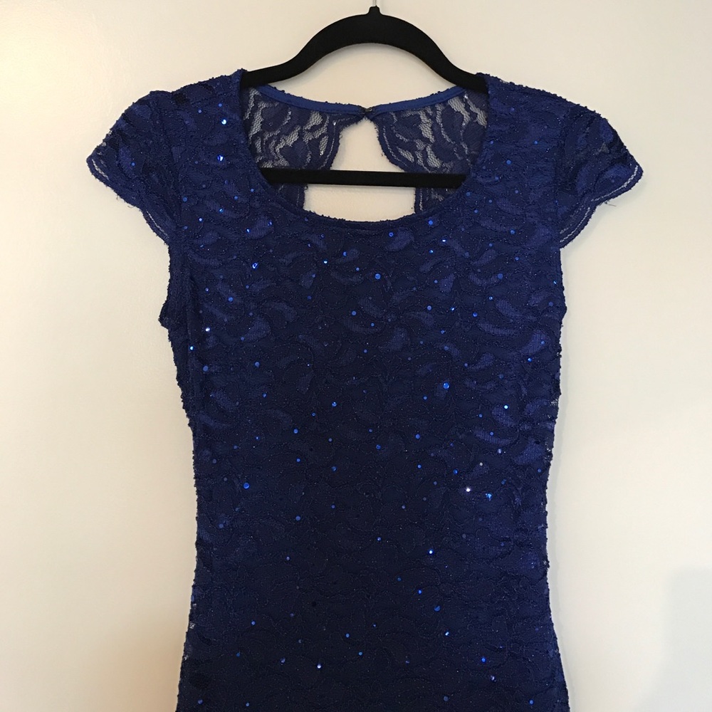Evening dress with open back