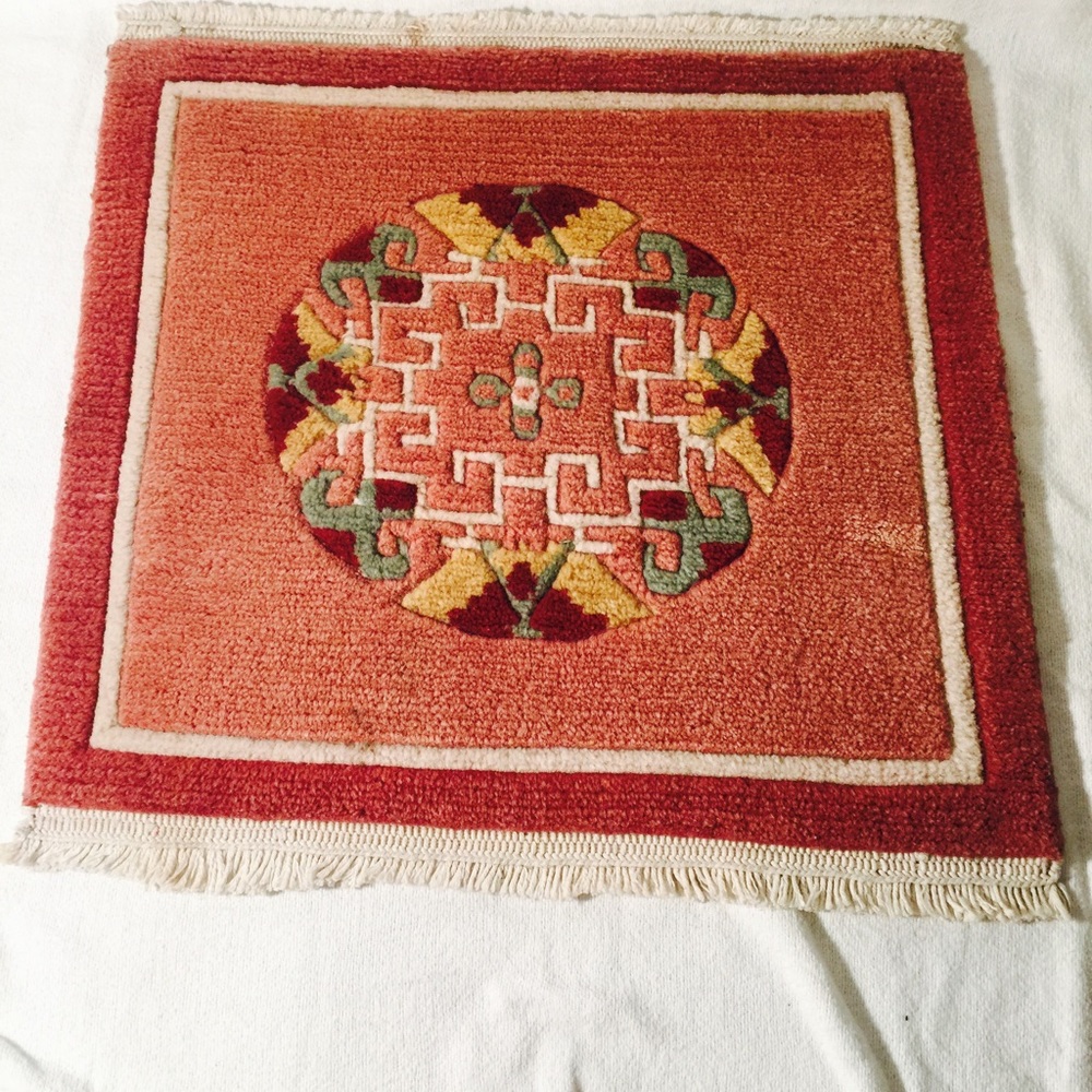 Hand made seating carpet