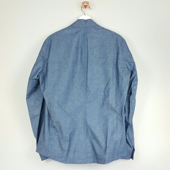 VINCE indigo twill lightweight shirt jacket - Picture 2 of 3