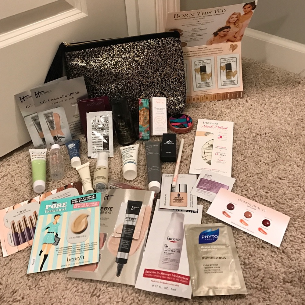 Makeup sample lot- hair care, skin care & makeup!!