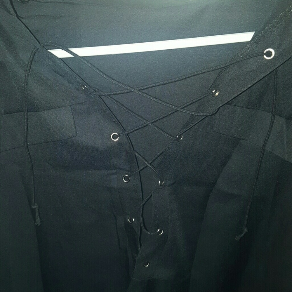 Tie blouse