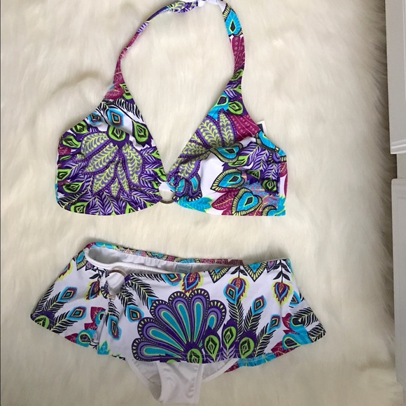 venus Other - Venus Paisley Bikini Unlined D cup Top Sz 4 Bottom