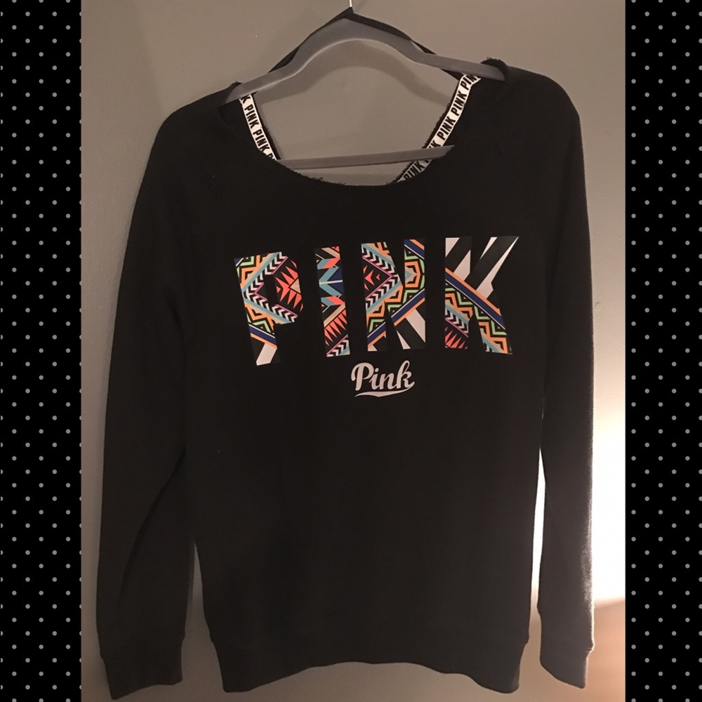 VS PINK off the shoulder sweatshirt