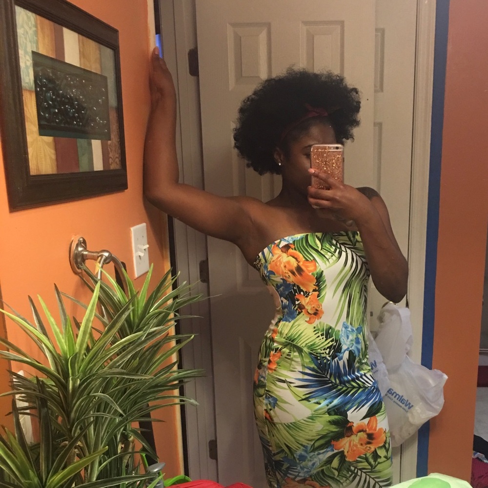 Floral midi dress
