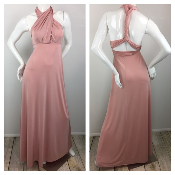 Convertible infinity Maxi Dress in Blush Pink - Picture 7 of 7