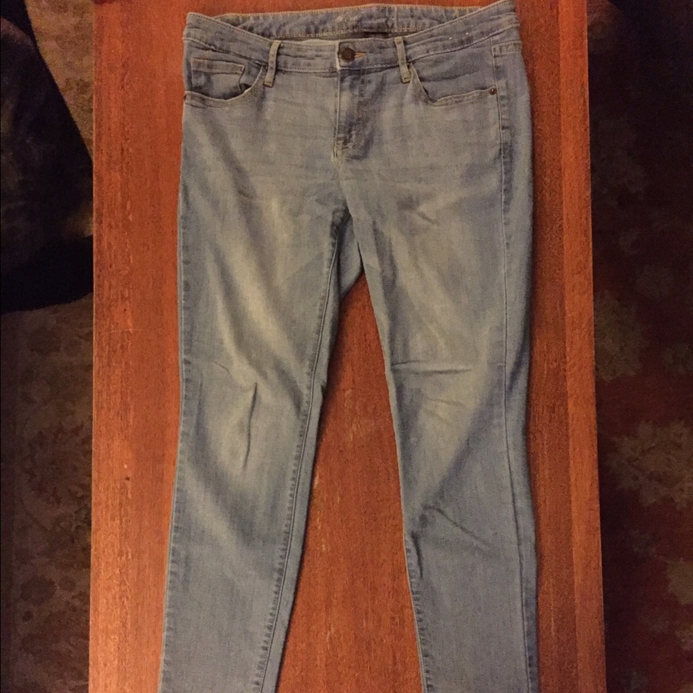 Mossimo Light Blue Low Rise Skinny Jean