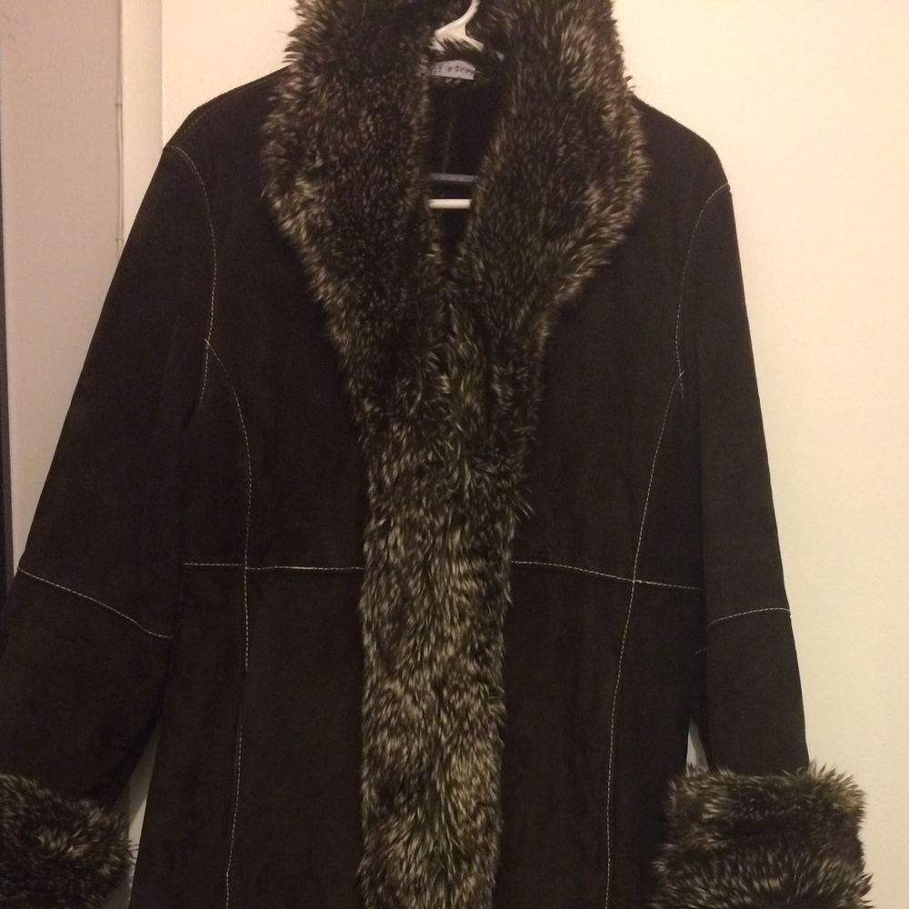 Heavy Suede Coat size 10-12
