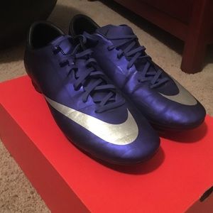 CR7 Soccer Cleats Blue/Black