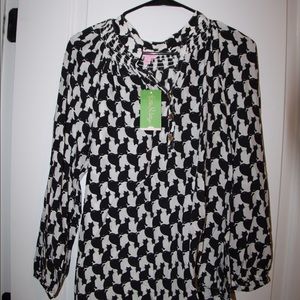 Elsa Silk Cat Blouse