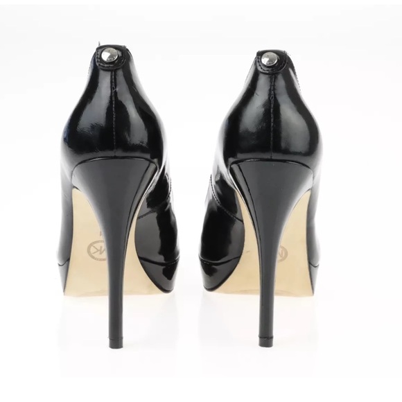 Michael Kors York black patent pump heel platform - Picture 3 of 8