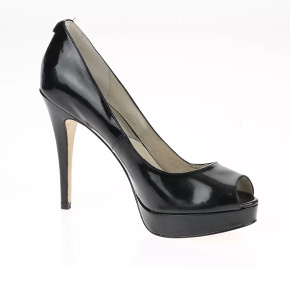 Michael Kors York black patent pump heel platform - Picture 7 of 8